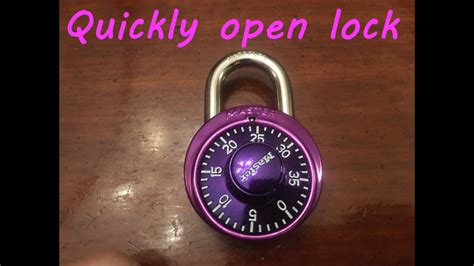 how to open master lock 3 digit combination